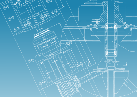 Image of a blueprint for TFC's supply chain management